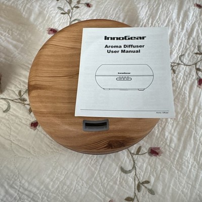 Innogear Essential Oil Diffuser 200ml, Woodgrain, LED, Aromatherapy