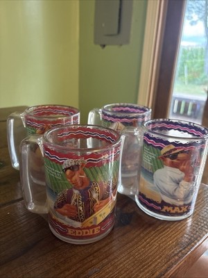 Camel - Joe's Beach Club Set Of 4 Mugs Eddie, Floyd, Max, Bustah- New wrapped