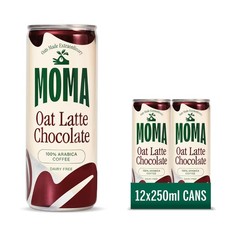 Iced Coffee - CHOCOLATE OAT LATTE - 12 x 250ml Cans Multipack - Made with Oat...