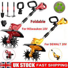 Cordless Rotavator Tiller Garden Tools For DEWALT 20V/ Milwaukee 18V Battery UK