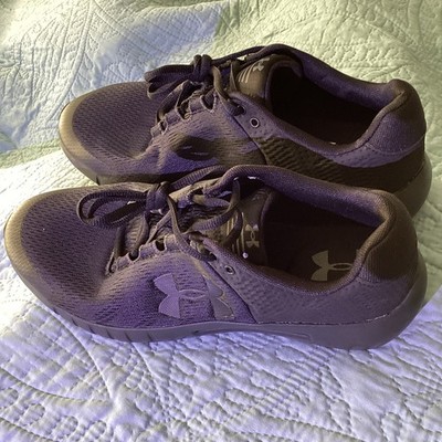 Under Armour Micro G Pursuit BP Black Athletic Sneakers Lace Up 3021953-002