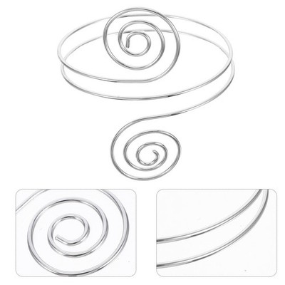 4 Pcs Punk Metal Bracelet Arm Cuff Jewelry Greek Style Armlet Bangle