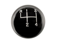 Hurst Shifters Shift Knob Round Plastic Black 4-speed Pattern Manual 1630103