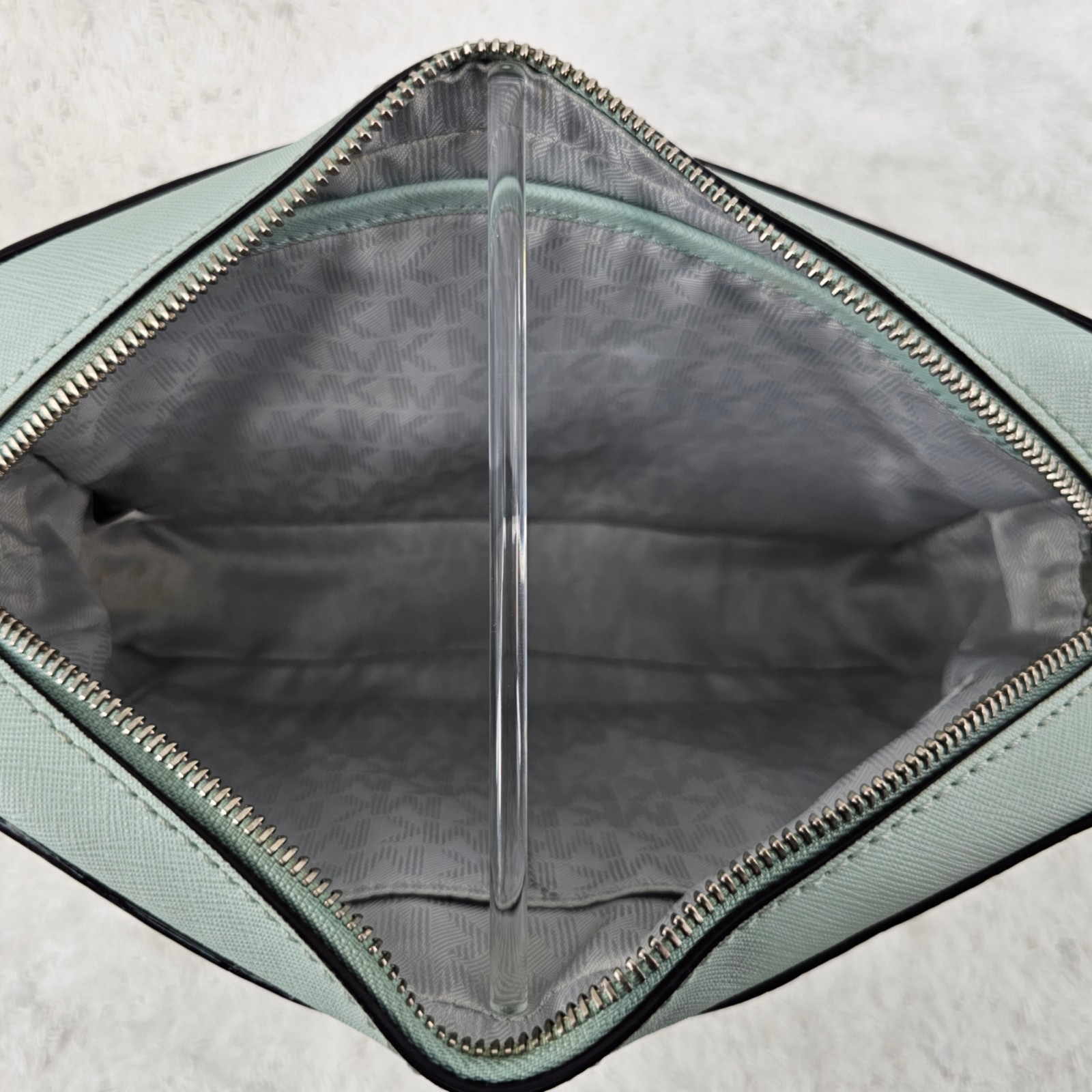 MICHAEL KORS Mint Green Patchwork Tiles Jet Set C… - image 10