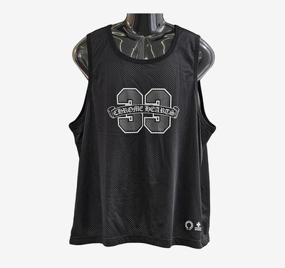 Chrome Hearts Reversibles Mesh-Basketball-Trikot L Schwarz 158203086 [U]