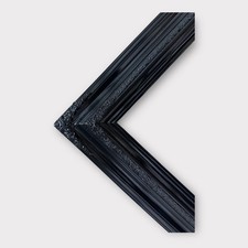 16 x 24 In Stock-Traditional compo ornate wood frame, HIGH GLOSS BLACK wood