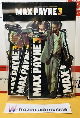     MAX PAYNE 3 STICKER LOT  RARE   BRAND NEW   FREE SHIP  