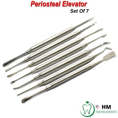 Periosteal Elevator Implant Dental Dentistry Surgical Instruments Set Of 7