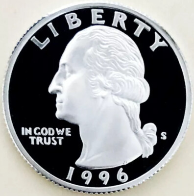  1996S OUTRAGEOUS DCAM  90% SILVER PROOF  SILVER SUPERB GEM BU+ BEST EVER