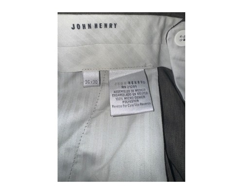 John Henry Men's 36"W x 30"L Flex Waist Dress Pants RN 21201 - Picture 5 of 5