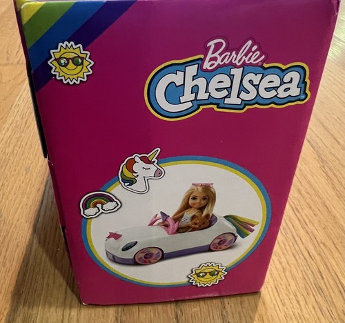 VINTAGE nuova Barbie Chelsea Club Car ~ bambola ~ auto unicorno e cane nuova con scatola - Foto 8 di 10
