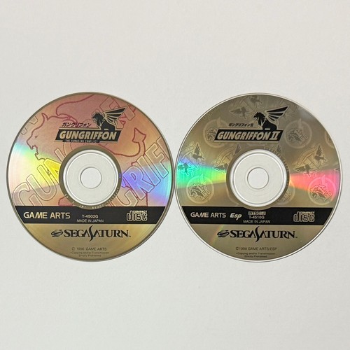 Sega Saturn Lot Gun Griffon 1 2 Set w/Spine Reg-Card SS GunGriffon Game Japan JP - Picture 7 of 10