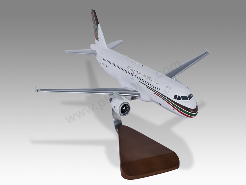 Airbus A320-200 Gulf Air Solid Kiln Dried Mahogany Wood
