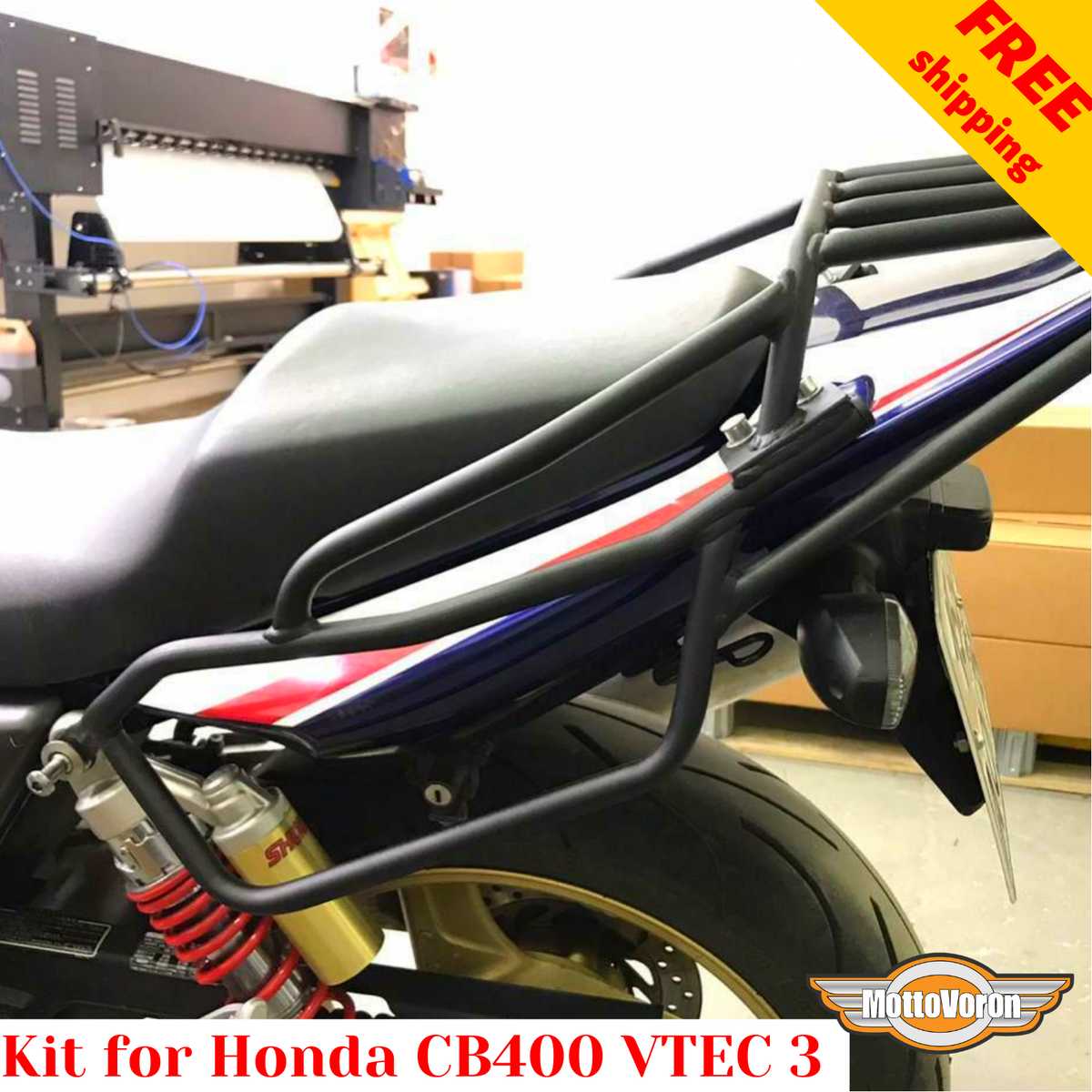 For Honda CB 400 SF Rear rack CB400SF VTEC 3 Engine guard Kit NC