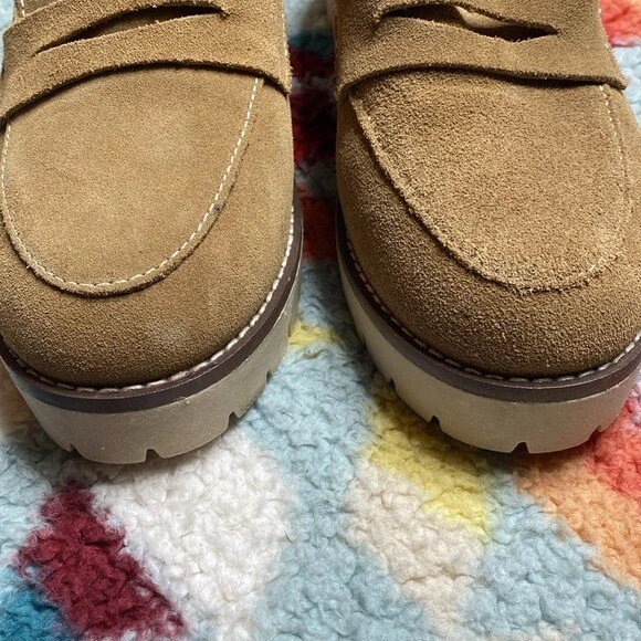 Mocasines gruesos de gamuza tostada impermeable Blondo Dulce plataforma 8,5 Foto 3 de 4