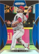 2019 Panini Prizm Jaime Barria #41 Blue Prizm SP Los Angeles Angels