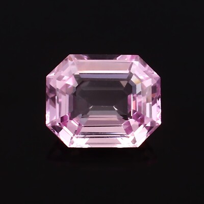 Natural Flawless Ceylon Light Pink Sapphire Loose Radiant Cut Gemstone 12x8 mm