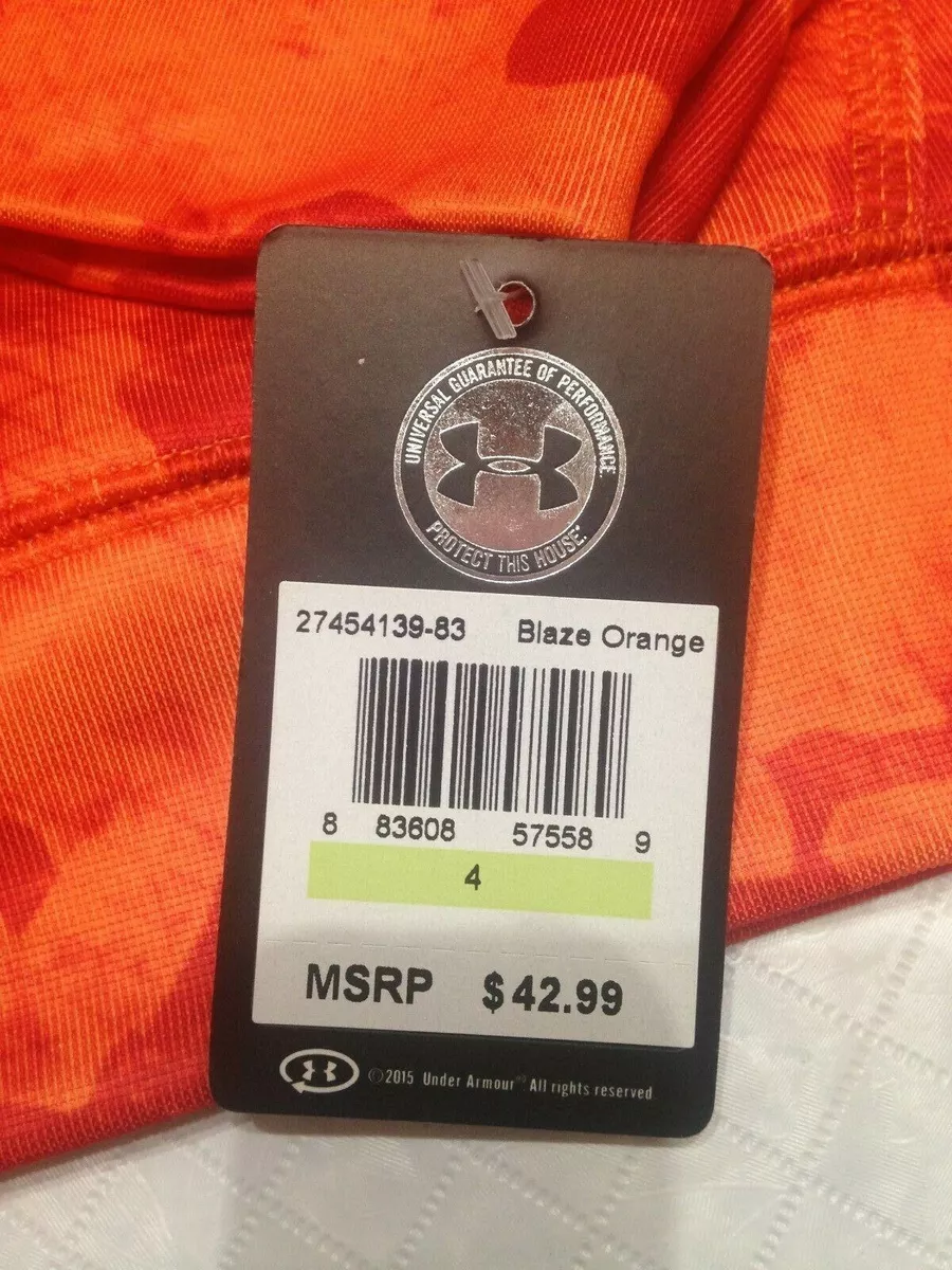 Orange camo under armour hoodie deals
