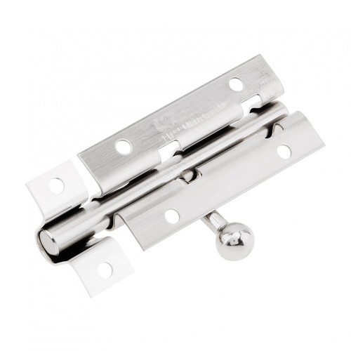 Door Security Slide Latch Lock with 12 Screws Thickened Heavy Duty Steel Sliding - Picture 7 of 12