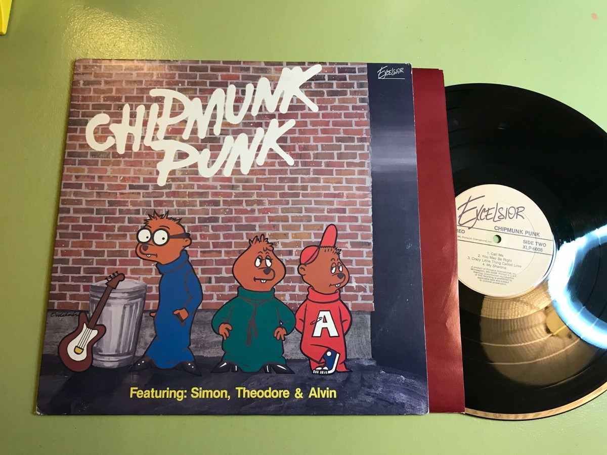 Chipmunk Punk Alvin and the Chipmunks LP 1980 Excelsior XLP