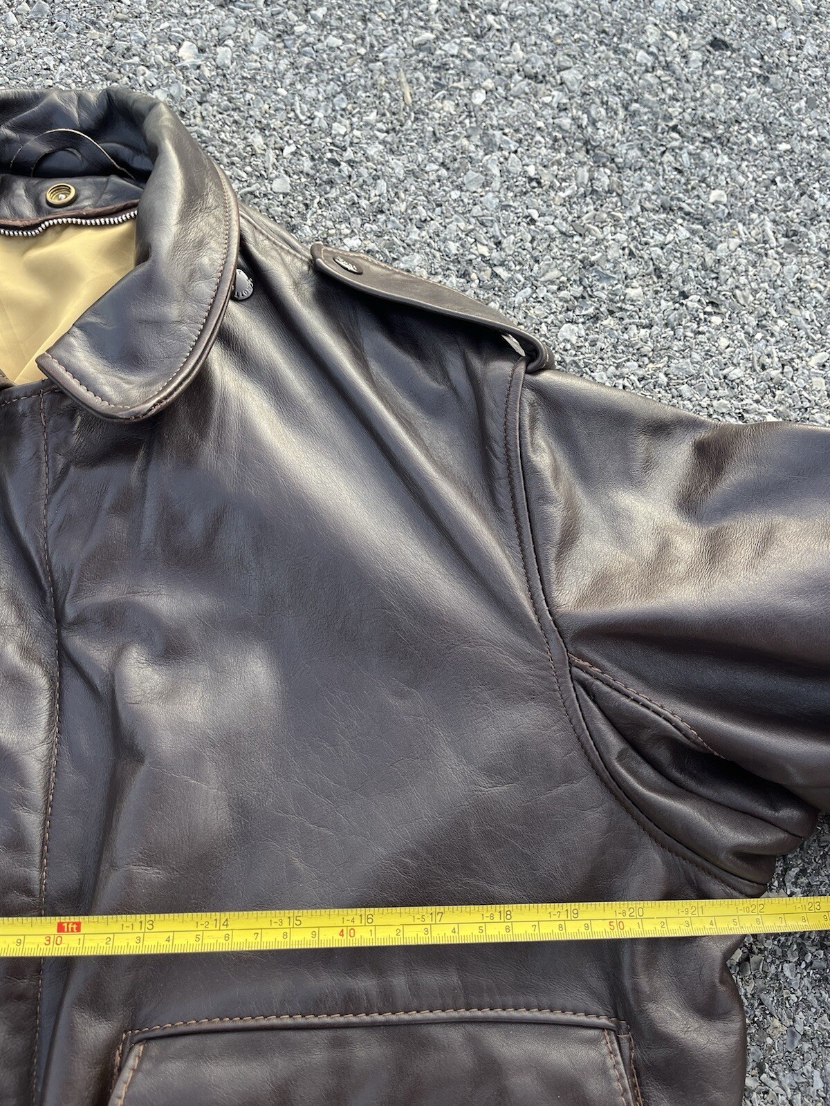 Schott 184SM Flight Leather Jacket Lederjacke Aviator A2 USAF sz. 42