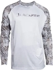 BLACKFISH CoolTech UPF Guide Long Sleeve Shirt, Outer Edge Prym 1 Tundra Large