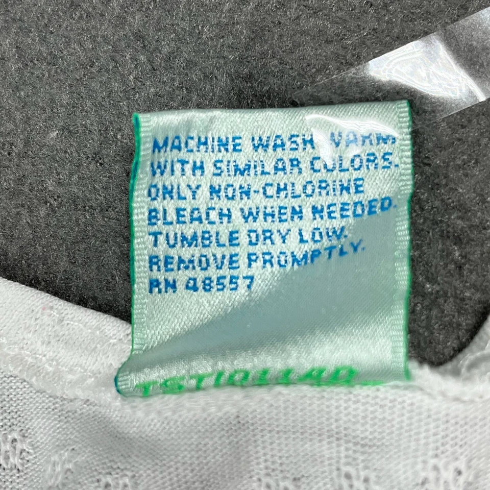 Piñones vintage Mervyns blancos abotonados botones coloridos 3T Foto 4 de 4