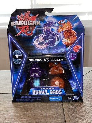 BAKUGAN Generation 3 BRAWL BROS Nillious Vs Bruiser Figures 2023 Exclusive