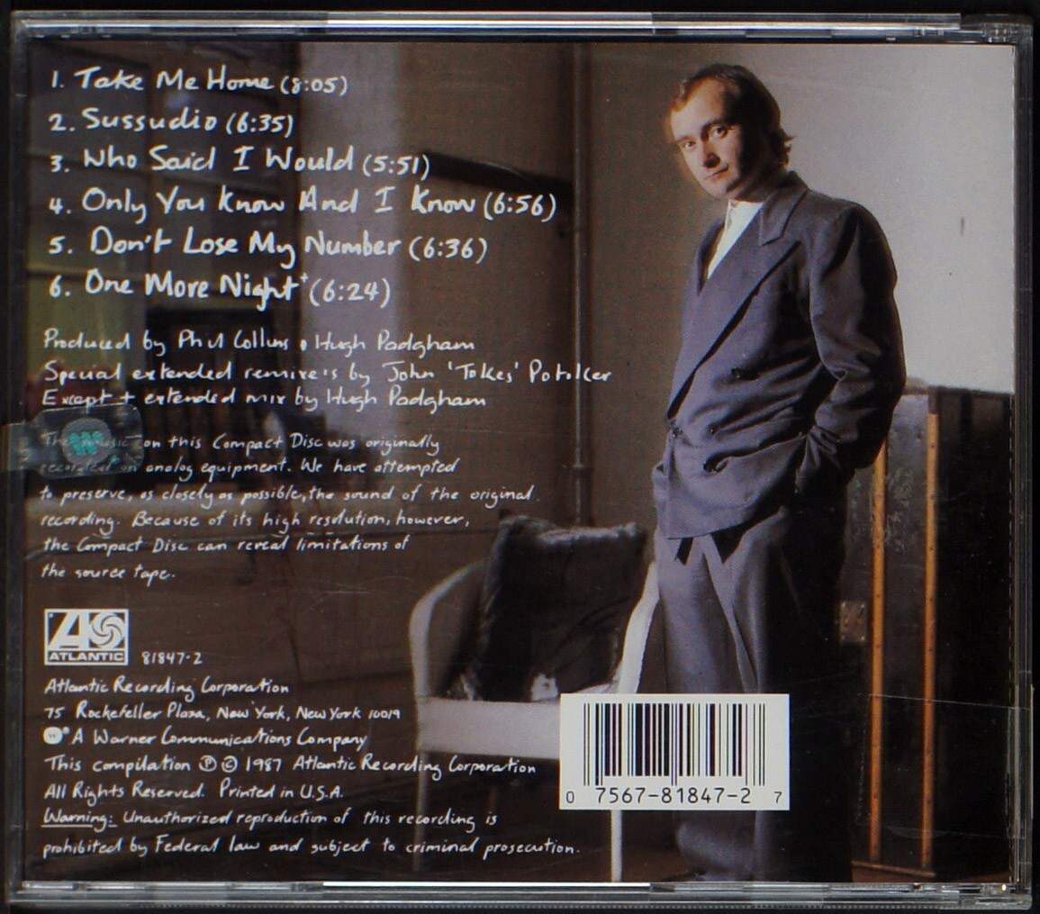 Phil Collins - 12'ers Remixes- CD [06] USA | eBay