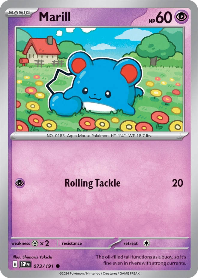 Marill Pokémon TCG Cards for sale | eBay