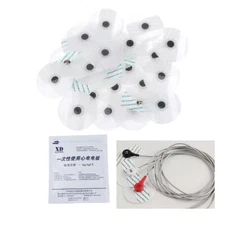 250PC Disposable Electrodes Pads ECG EKG for Portable Handheld Adult Size