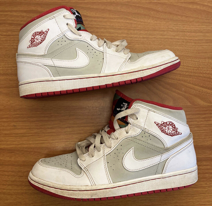 Nike Air Jordan 1 Retro Mid Hare Size 8 Sneakers 719551-123 | eBay