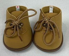 Build A Bear Brown/Tan Construction Boots Bear Size EUC