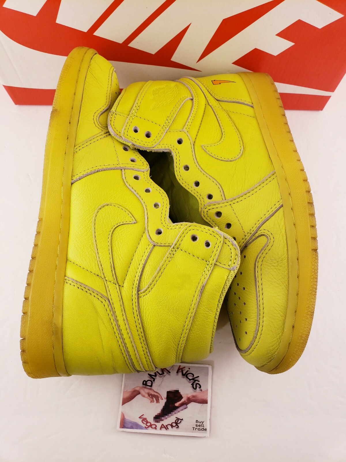 Rare Promo Nike Air Jordan 1 Retro High Og Cyber Gato… Gem