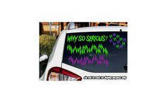 Joker 4 Pack Sticker Decals Why So Serious Hahaha - Joker Hahaha Lot Car Truck