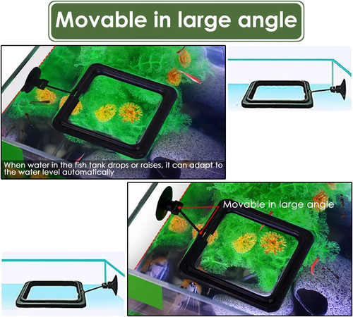 Fish Feeding Ring 2 Pieces Aquarium and Tank Floating Rings Food Feeders with Su - Picture 5 of 8