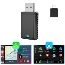 2IN1 Wireless CarPlay Android Auto Adapter Mini USB Dongle, Plug & Play