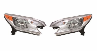 For 2014 Nissan Versa Note Headlights Lamps Driver & Passenger Side LH+RH