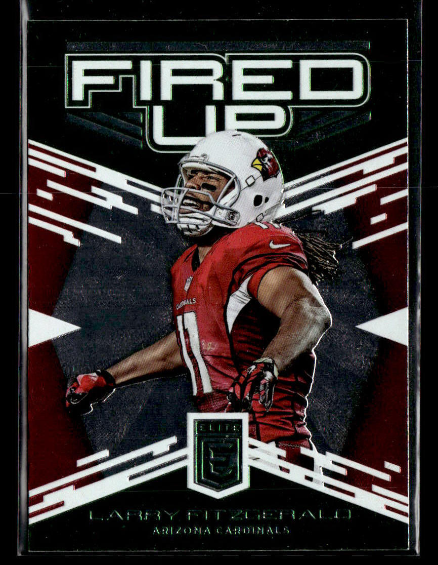 2017 Donruss Elite #21 Larry Fitzgerald Fired Up Green
