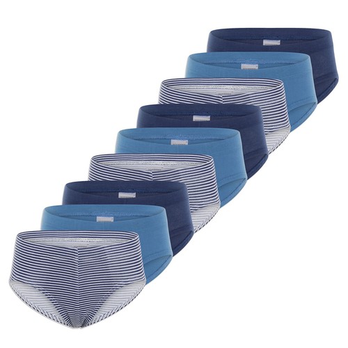 Schiesser Jungen Unterhose 3er-Pack – Blau/türkis, Mit Hai-Motiv, 95% Baumwolle, Größe 128