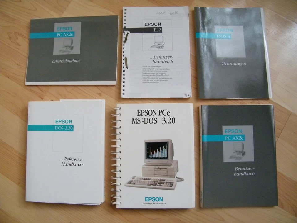 EPSON AX, AX2e, EL2, DOS 3.20, DOS 3, DOS 3.30, DOS 4 - Referenzbuch Handbuch