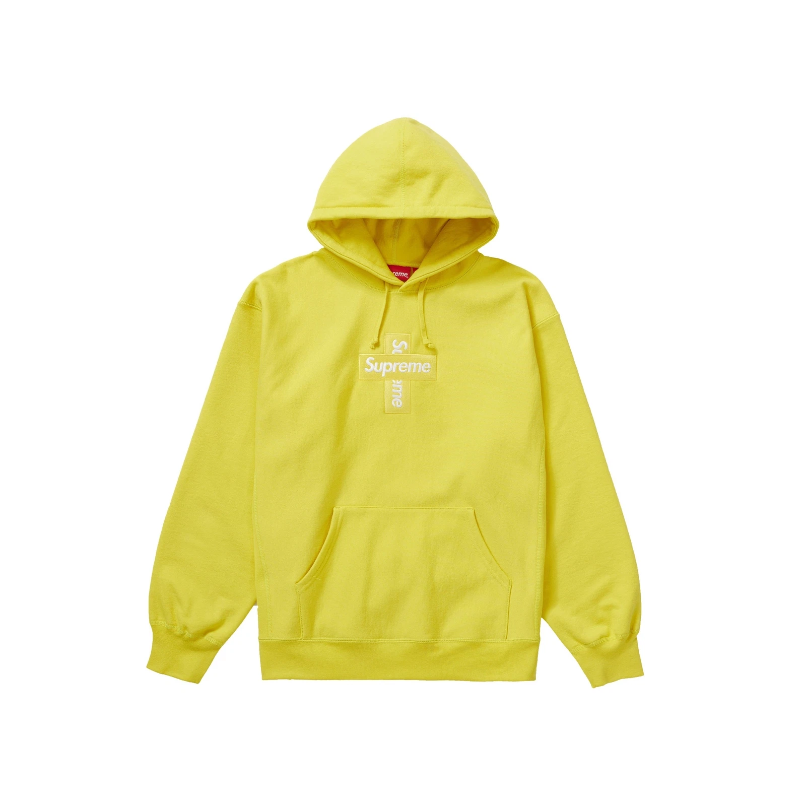 Sweat à capuche citron logo Supreme Cross Box