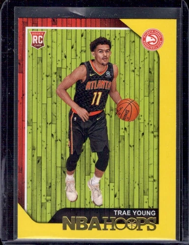 TRAE YOUNG 2018-19 Panini NBA Hoops #250 Yellow Rookie SP RC Atlanta Hawks