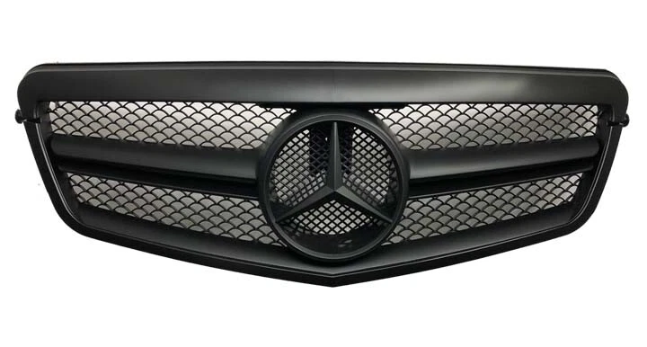 Rejilla E63 Clase E Negra Mate E350 E300 E550 2010 2011 2012 2013 Sedán Estrella Nueva Foto 3 de 4