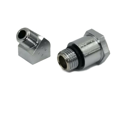 #ad Oil Pressure Gauge Adapter Kit Chrome for Harley Models Big Twin Evo Shovelhead $20.00