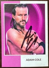 AEW ADAM COLE SIGNED One of a Kind Card AEW ADAM COLE SIGNED One of a Kind Card