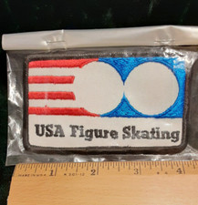 Vintage MINT Vintage USA Figure Skating Team Patch 4 Inches by 2 inches