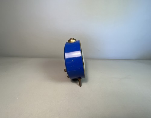 Blessing | Tischuhr Wecker Reisewecker | Blau | Vintage | #M3 - Bild 2 von 5