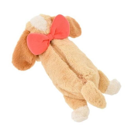 Disney Store Japan Lady Dog Plush Pencil Case Zipper Pencase - Picture 5 of 8