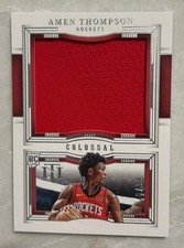 2023-24 Panini National Treasures Colossal Rookie Materials Amen Thompson /99 RC